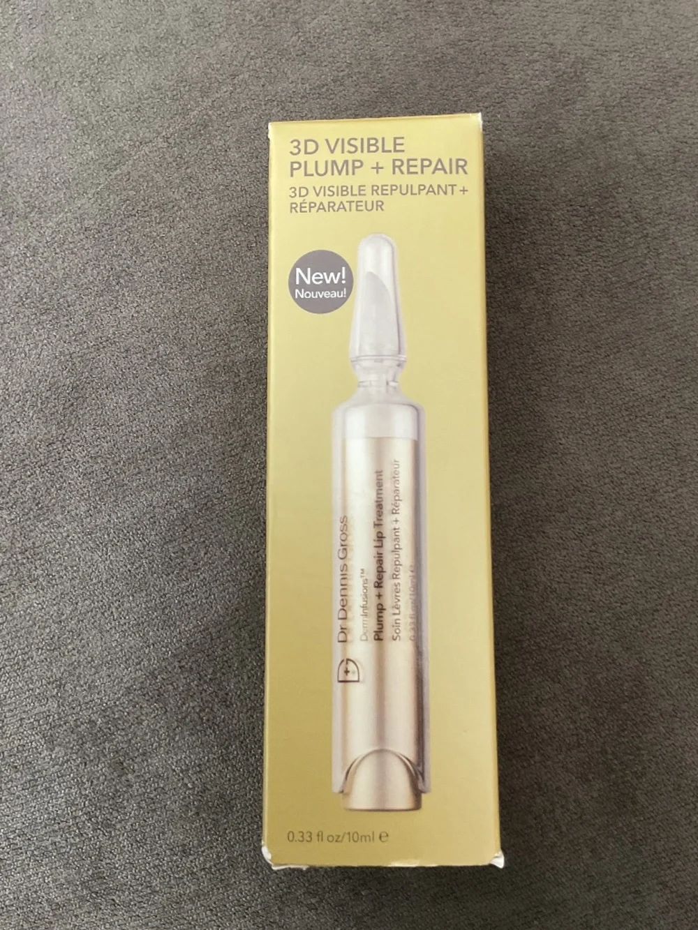 Dr Dennis Gross 3D visible plump + repair Clear 0.33 fl oz 10 ml New in Package